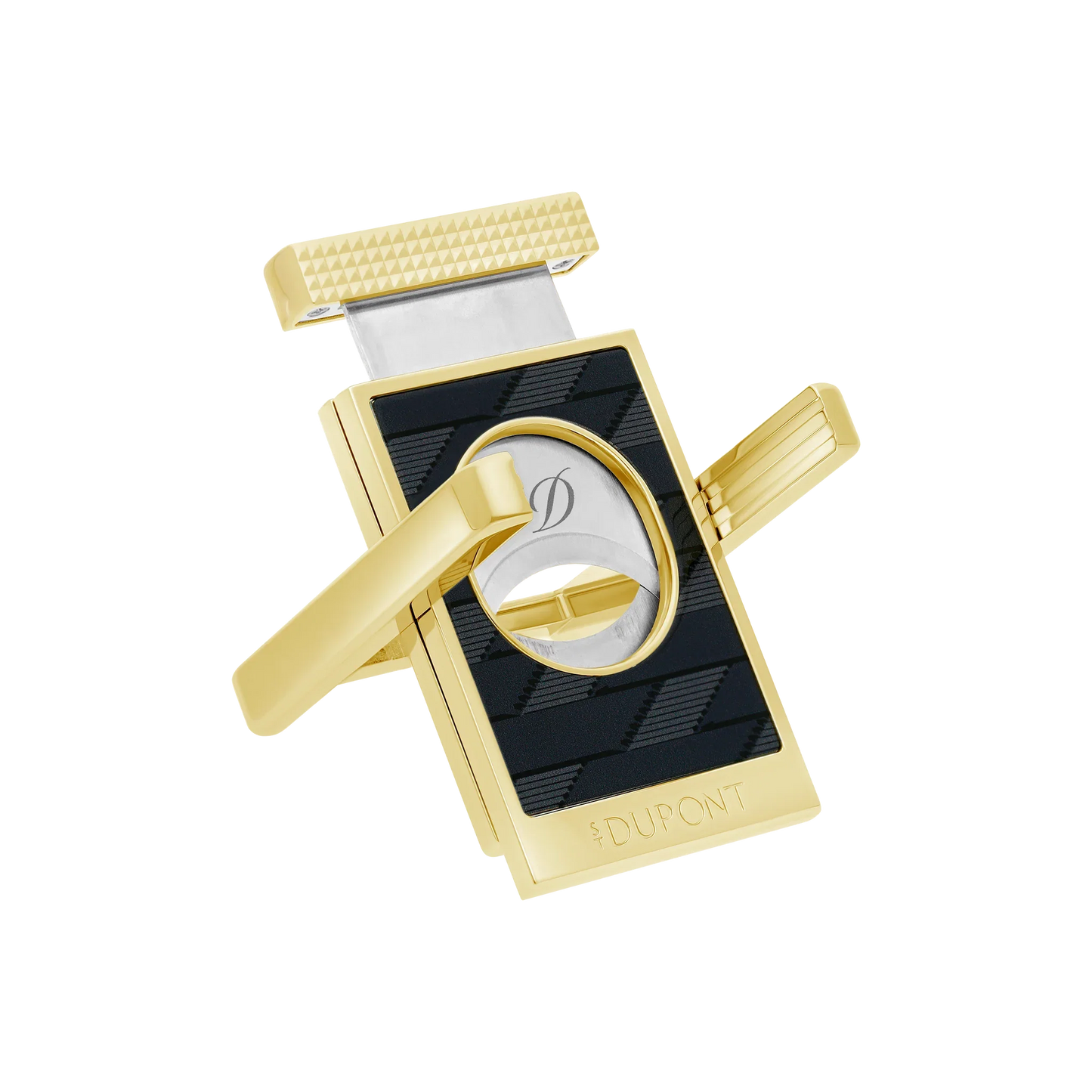 S.T. DUPONT Monogram 1872 Black Cigar Cutter Stand/Coupe Cigar 003479