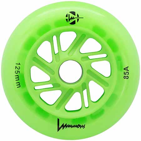 Luminous LED 125mm/85A Wheels (Pack of 3)
