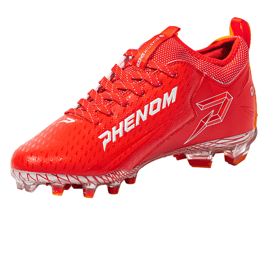 Phenom Elite Quantum Speed 2.0 Football Cleats - Red