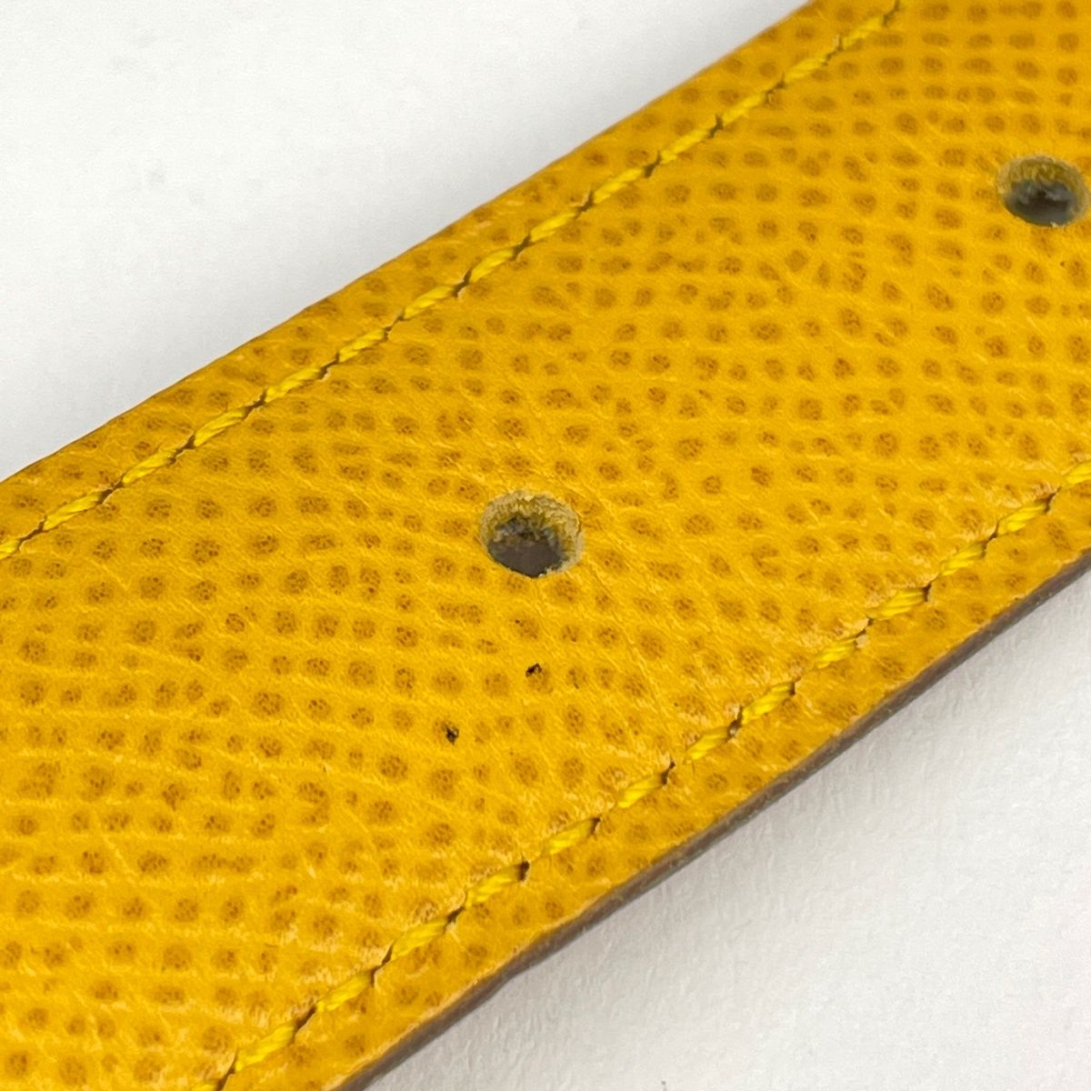 Hermes Constance Reversible Belt Leather Yellow Brown