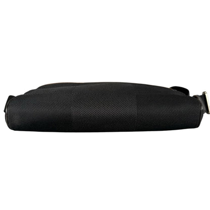Louis Vuitton Acrobat Damier Geant Noir Leather Nylon Black Belt Bag Silver