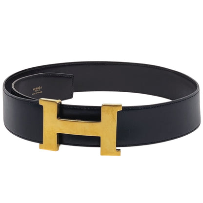 Hermes Constance Reversible H-belt Box Calf Black Brown