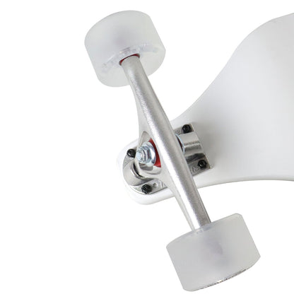 Moose Drop Down Longboard Complete (White) with Paris Trucks, Bigfoot Wheels