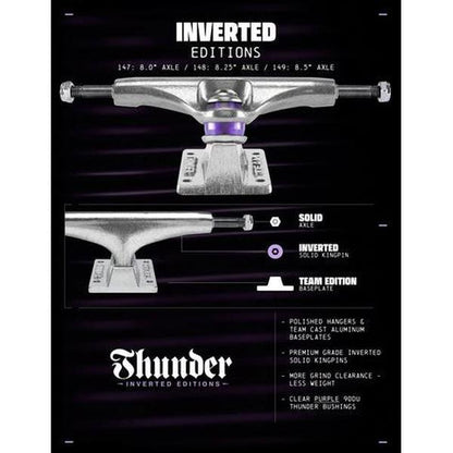 Thunder Trucks Inverted 149 Team Set Polished Silver